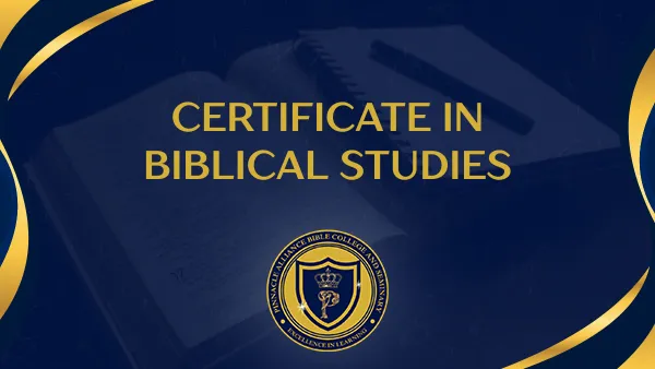 CERTIFICATE IN BIBLICAL STUDIES